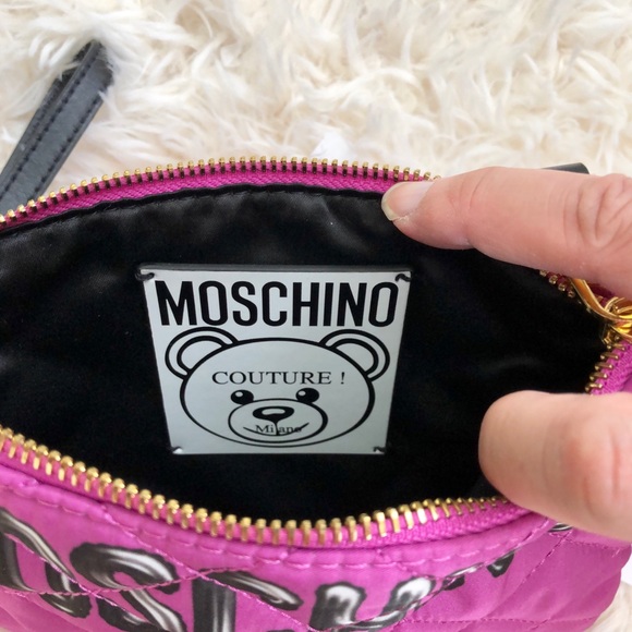 NWT: MOSCHINO Techno Fabric Tufted Wrislet - Picture 5 of 7